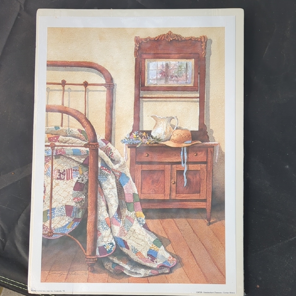 Grandmother's Treasures Lithograph By Carolyn Watson